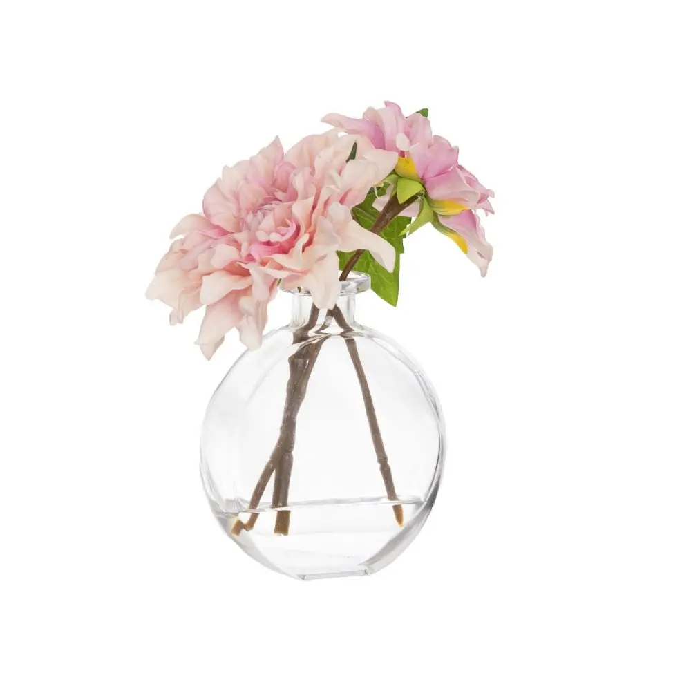 Glamorous Fusion Real Touch Mauve Dahlia 22cm Artificial Faux Plant Flower Decorative In Chanel Vase