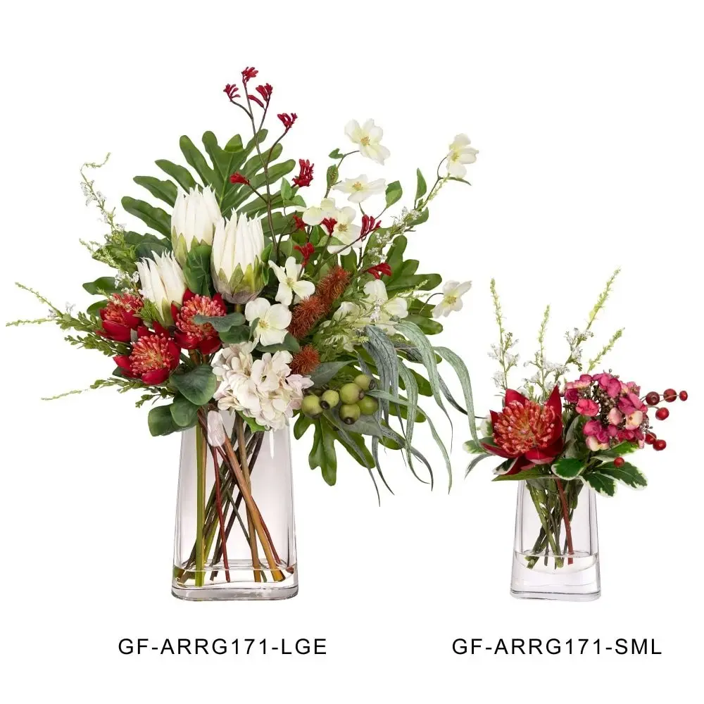 Glamorous Fusion Waratah & Berry 45cm Artificial Faux Plant Flower Decorative Mixed Arrangement