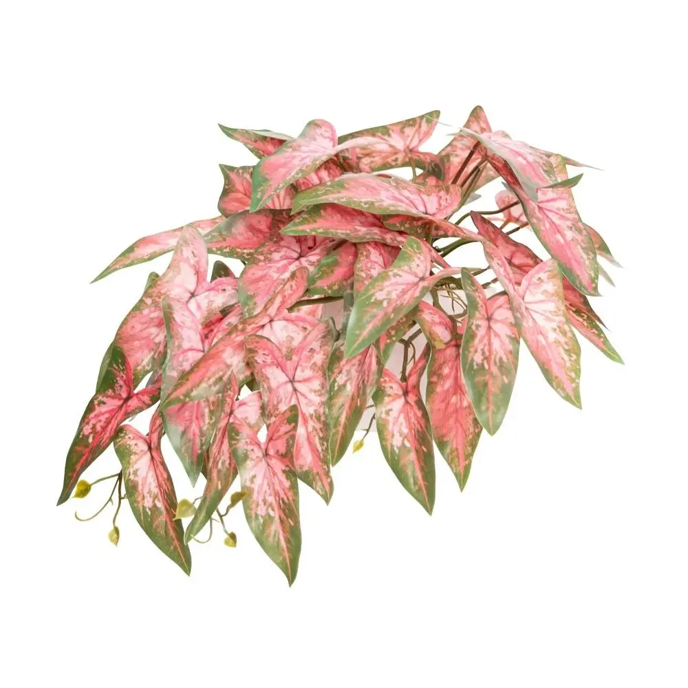 Glamorous Fusion Pink Syngonium Bush 30cm Artificial Faux Plant Decorative In Pot