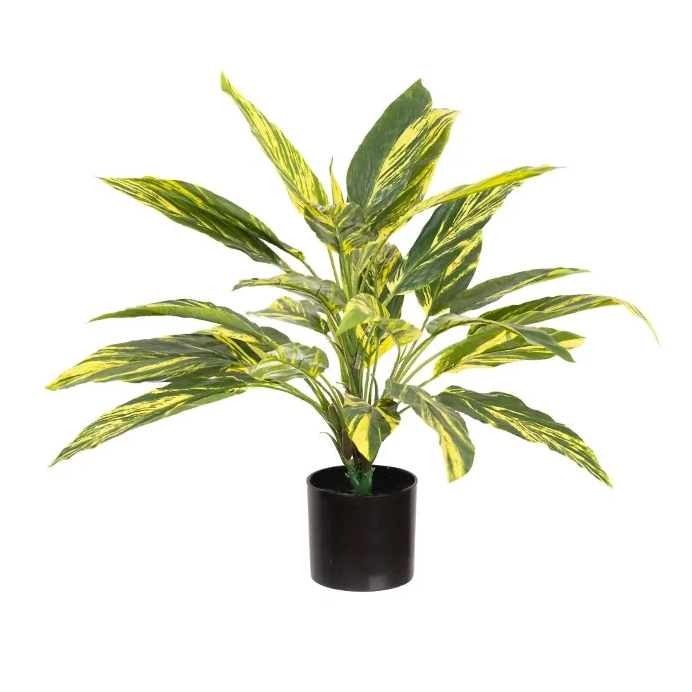 Glamorous Fusion Tracedcantia Bush 45cm Artificial Faux Plant Decorative Green In Pot