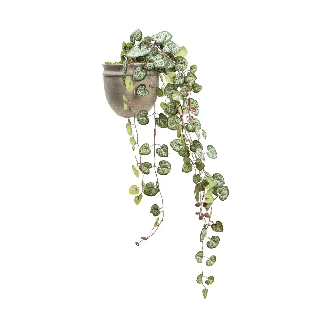 Glamorous Fusion Ceropegia 47cm Artificial Faux Plant Decorative Hanging In Pot Green