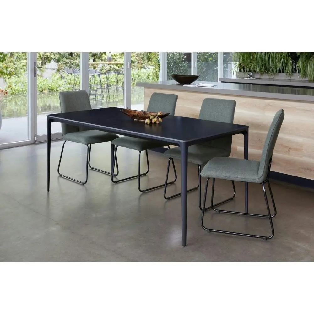 Raimon Furniture Vincenzo Large Rectangular Kitchen Dining Table Ceramic 180cm - Grey Stone