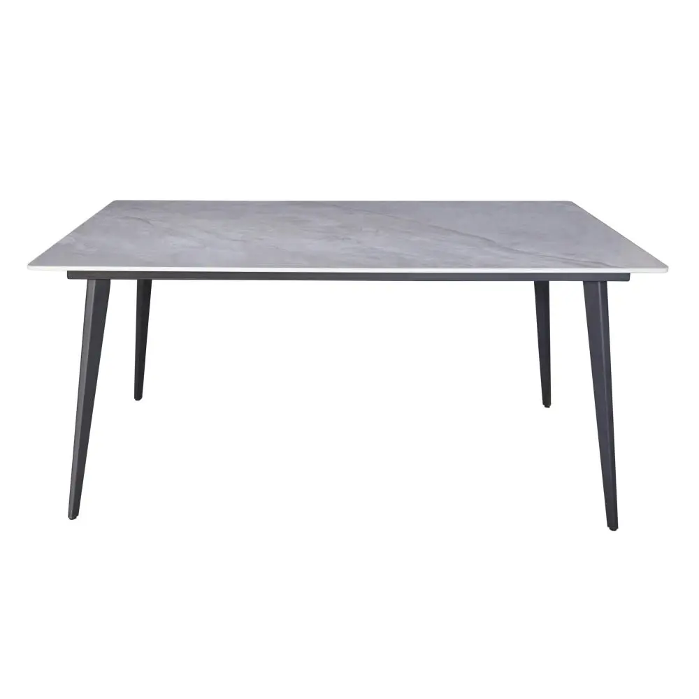 Raimon Furniture Halston Rectangular Modern Ceramic Kitchen Dining Table 160cm - Rebecca Grey