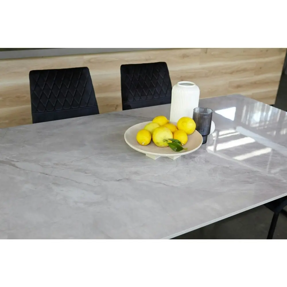 Raimon Furniture Halston Rectangular Modern Ceramic Kitchen Dining Table 160cm - Rebecca Grey