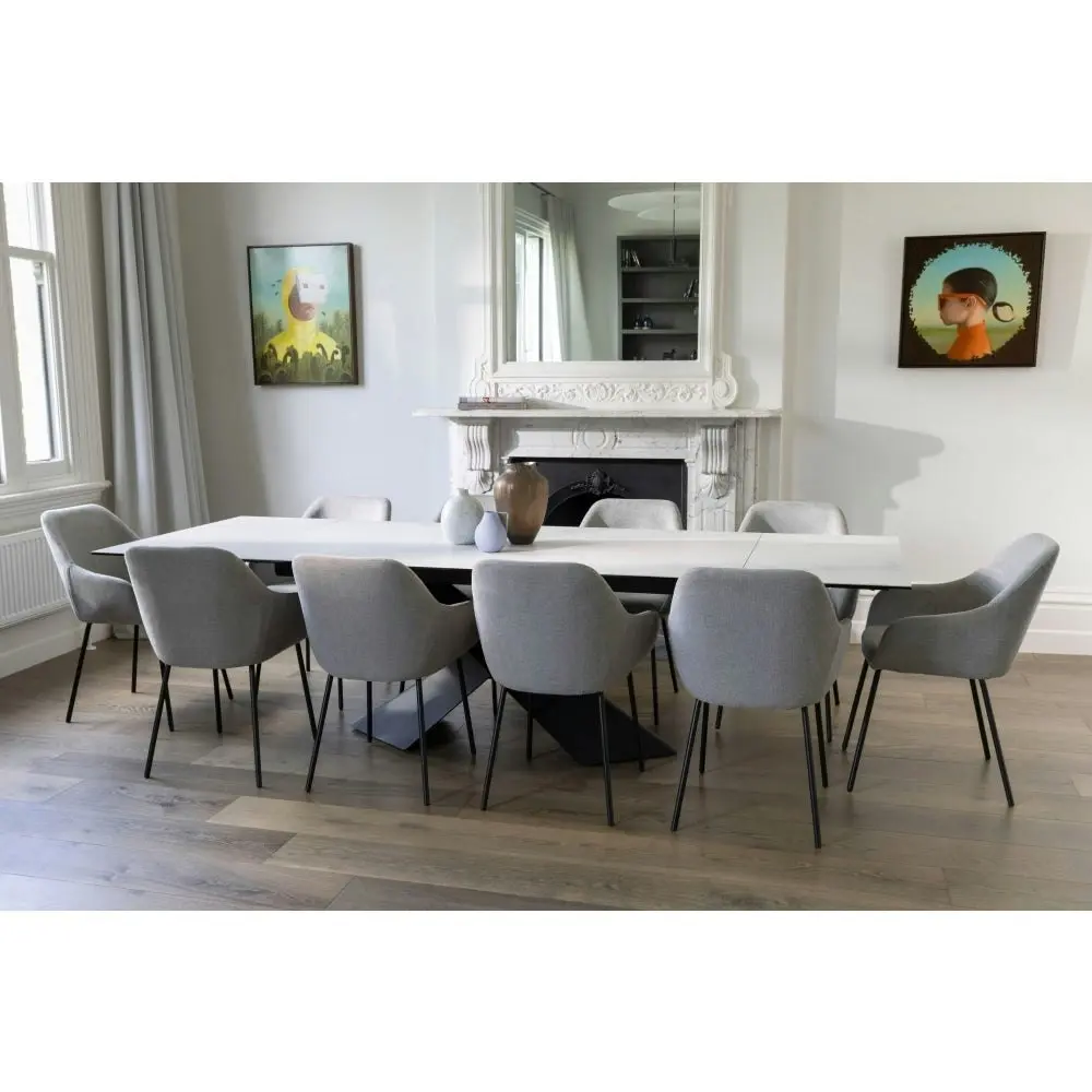 Raimon Furniture Martina Modern Extension Rectangular Kitchen Dining Table Ceramic 180-210cm - Vermont