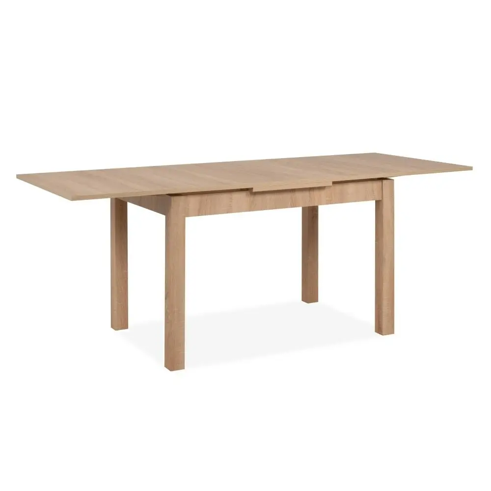 Design Square Vernon Wooden Extendable Kitchen Dining Table Extendable 120-200cm Oak