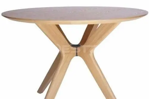 Lyn Round Wood Dining Table - 100cm - Natural