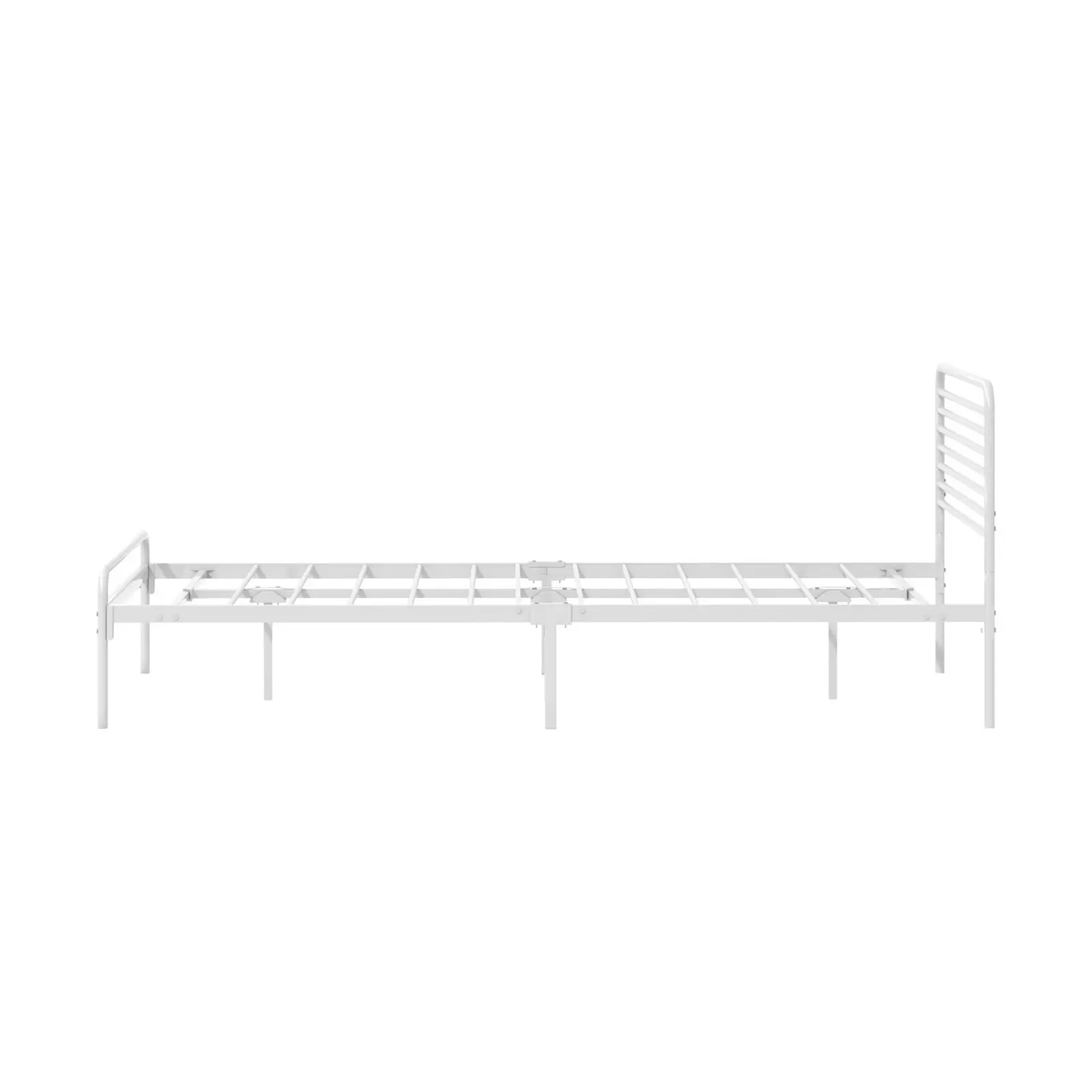 Oikiture Metal Bed Frame King Single Bed Base Beds Platform White