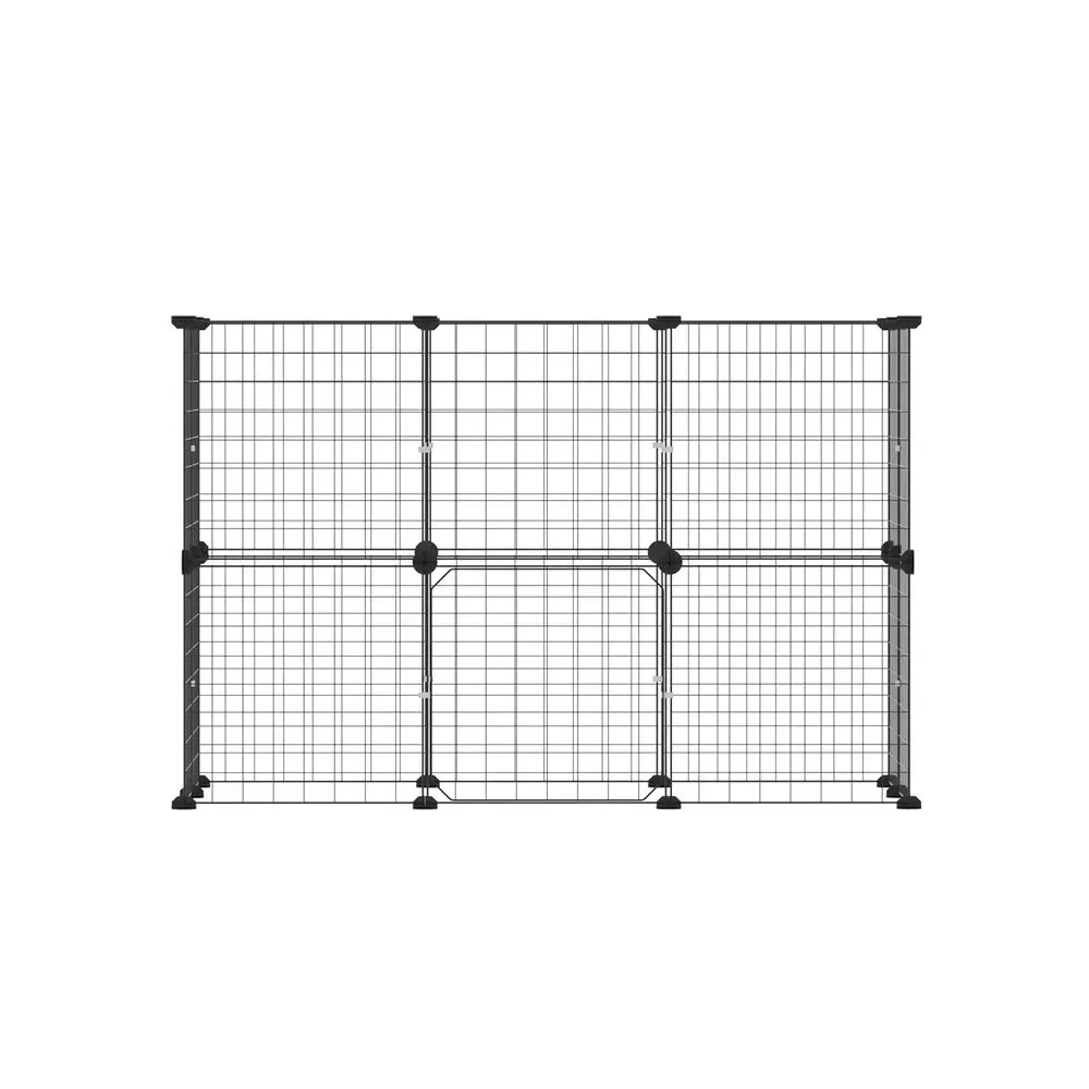 i.Pet Pet Dog Playpen Enclosure Cage 20 Panel Puppy Fence Play Pen Foldable Metal