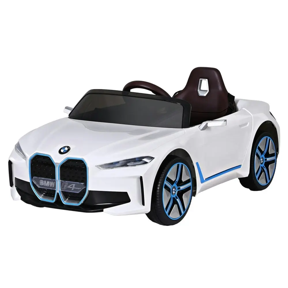 Kids Ride On Car Bmw Licensed I4 Sports Remote Control Electric Toys 12V White