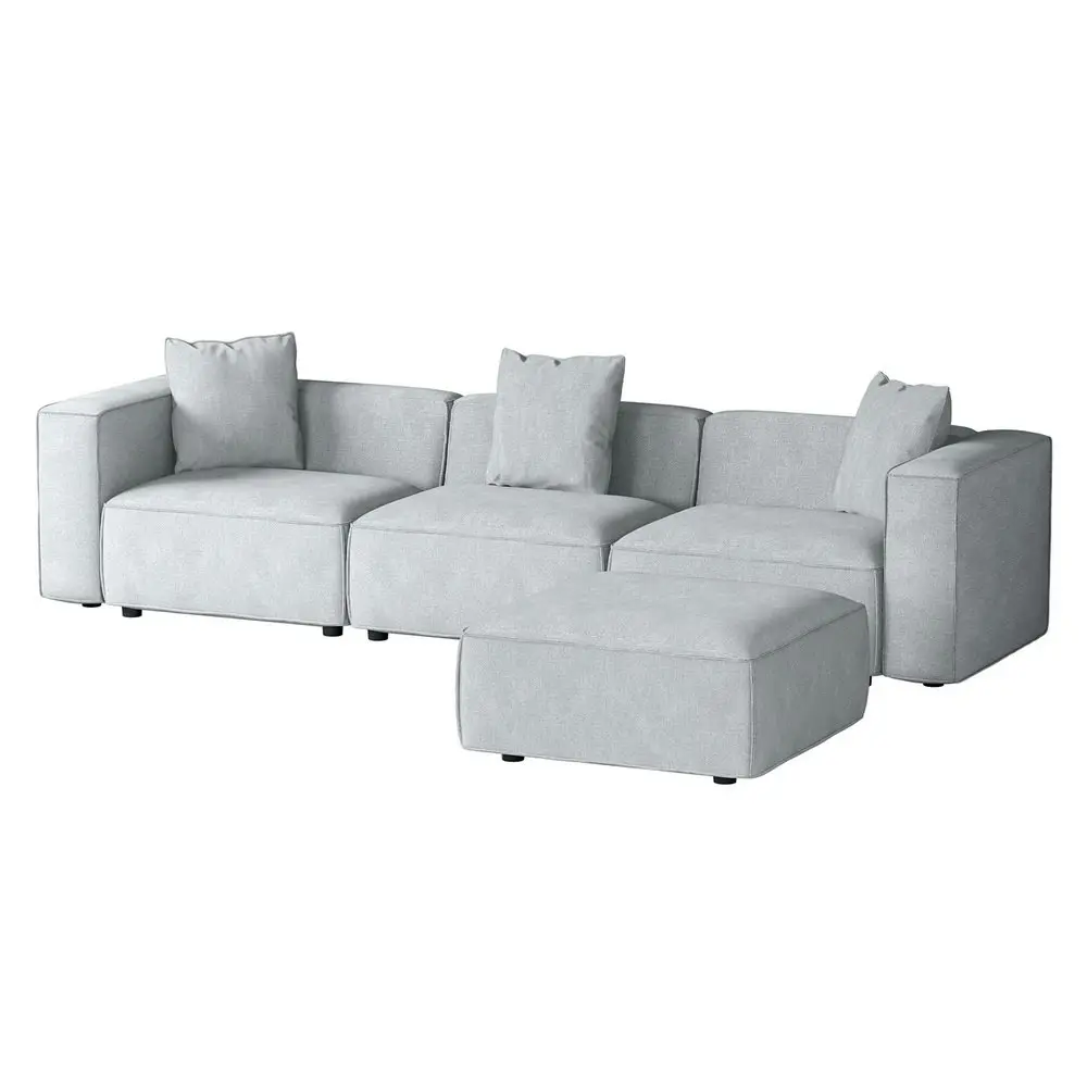 Artiss Modular Sofa Chaise Set 4-Seater Grey