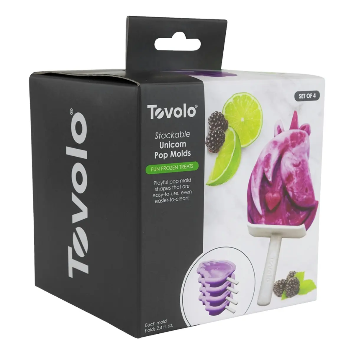 Tovolo Stackable Ice Pop Moulds Set 4   Unicorn