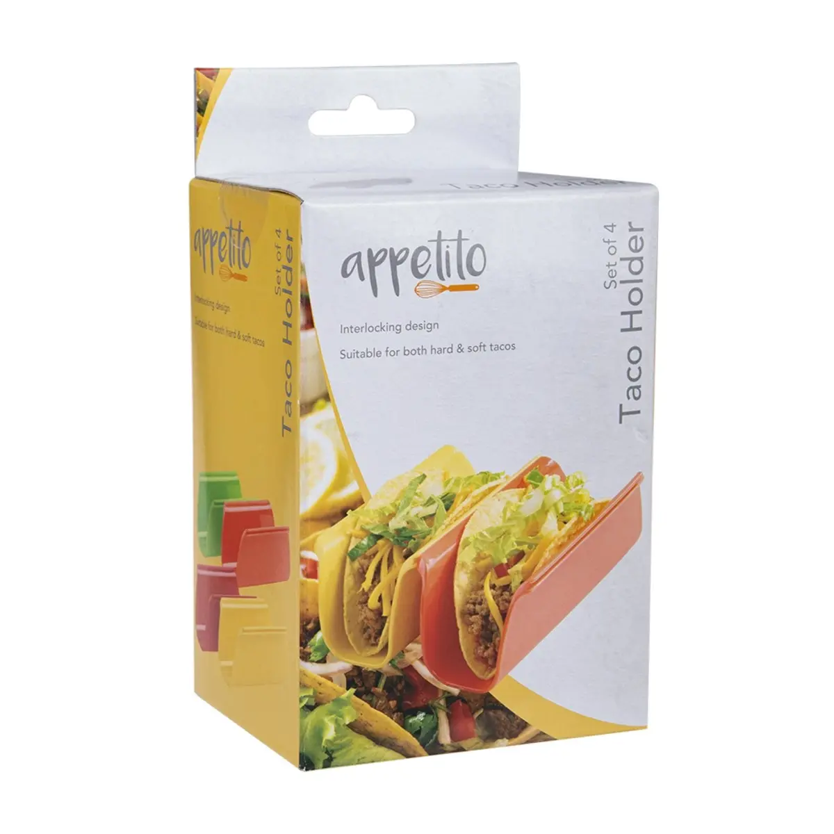 Appetito Taco Holder Set 4