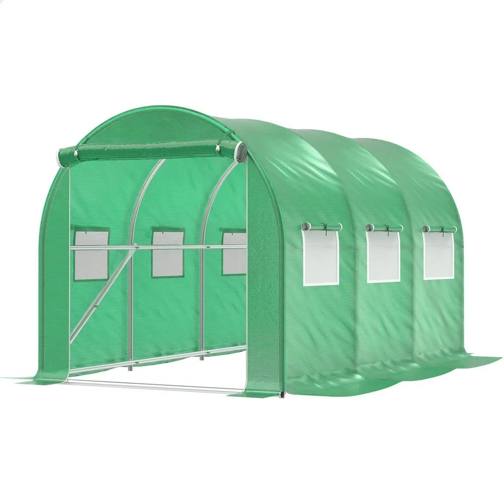 Alfordson Greenhouse Dome Shed Walk-in Tunnel Plant Garden Storage Cover 3x2x2M