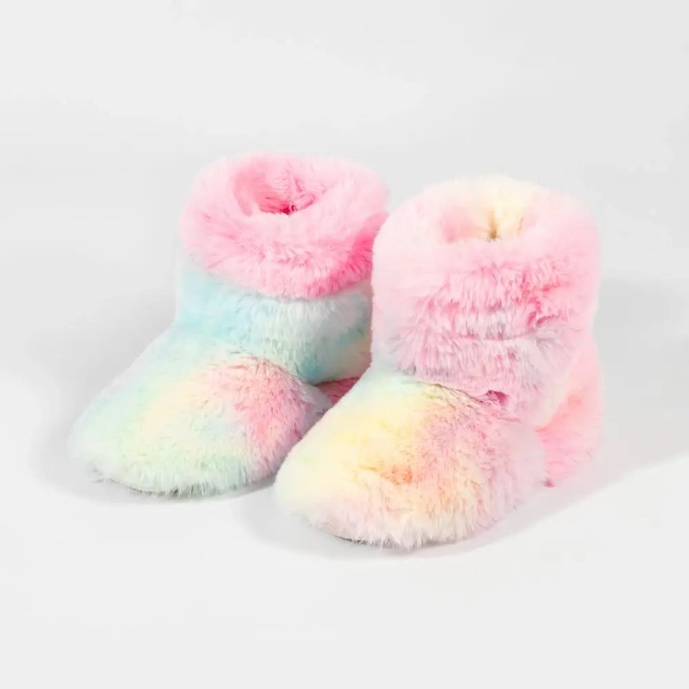 Rainbow Cosy Heated Slippers