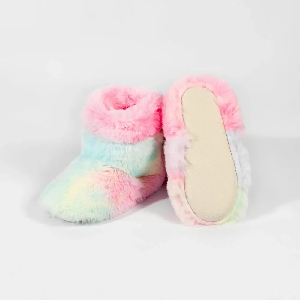 Rainbow Cosy Heated Slippers