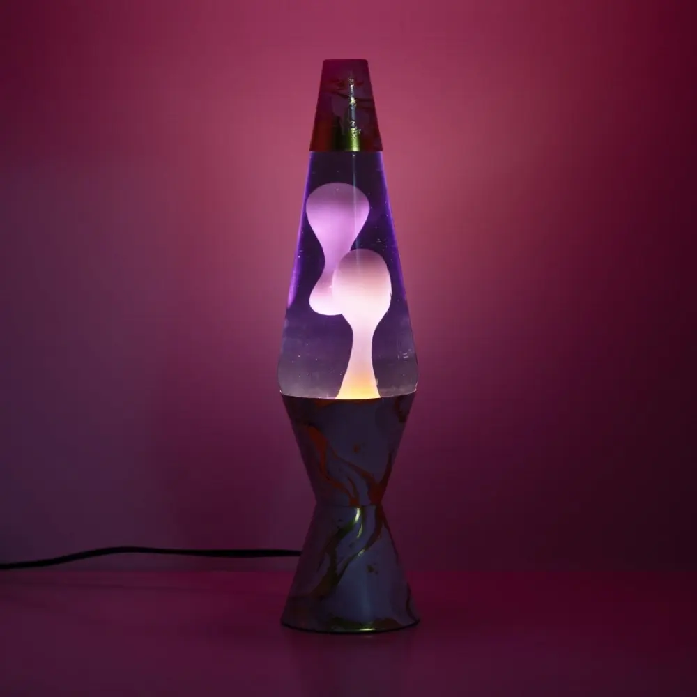 Marble Pink and Purple Lava Lamp