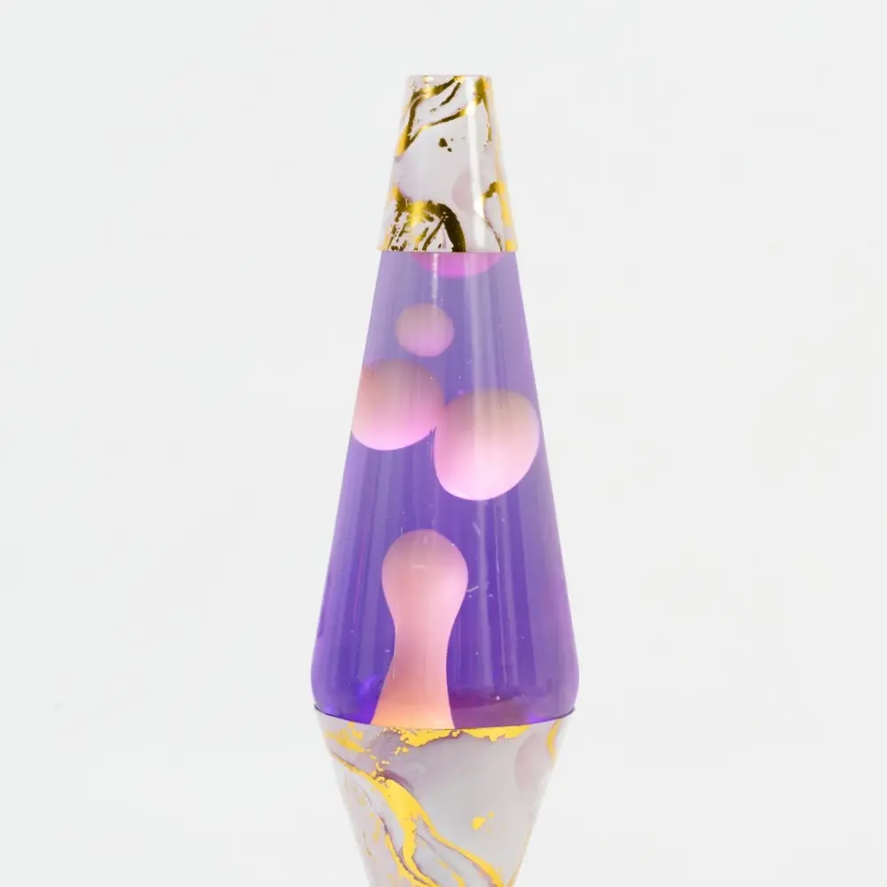 Marble Pink and Purple Lava Lamp