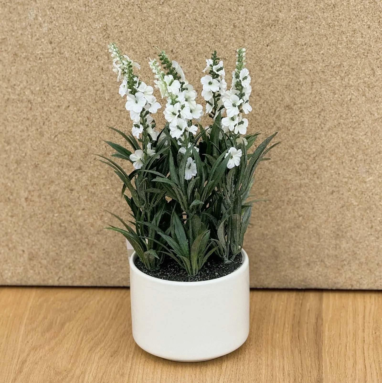 Artificial Lavender Plant - White 25cm