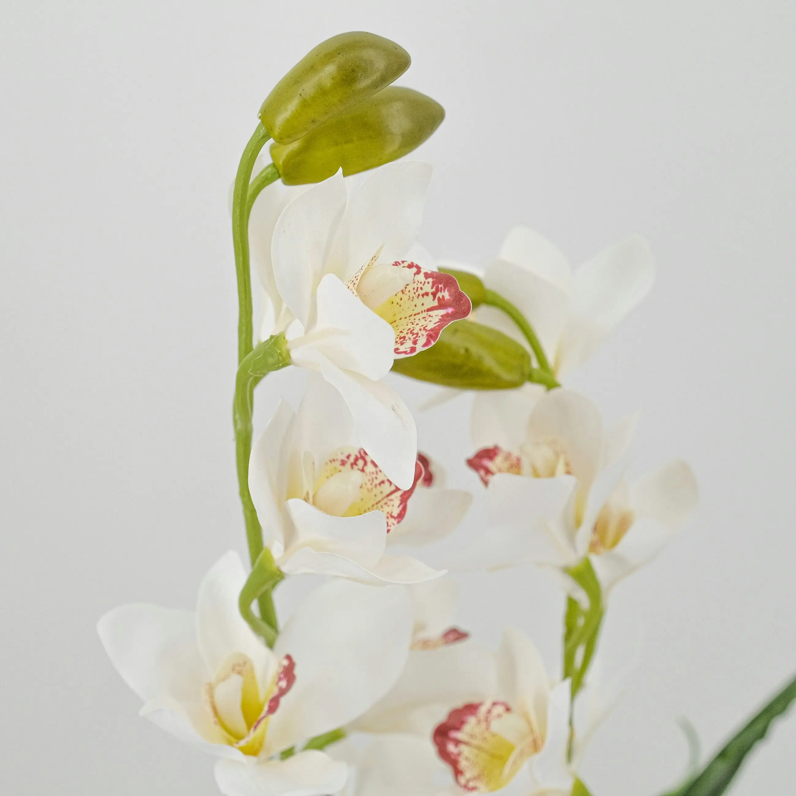 Artificial Dancing White Orchid Flower Plant 90cm