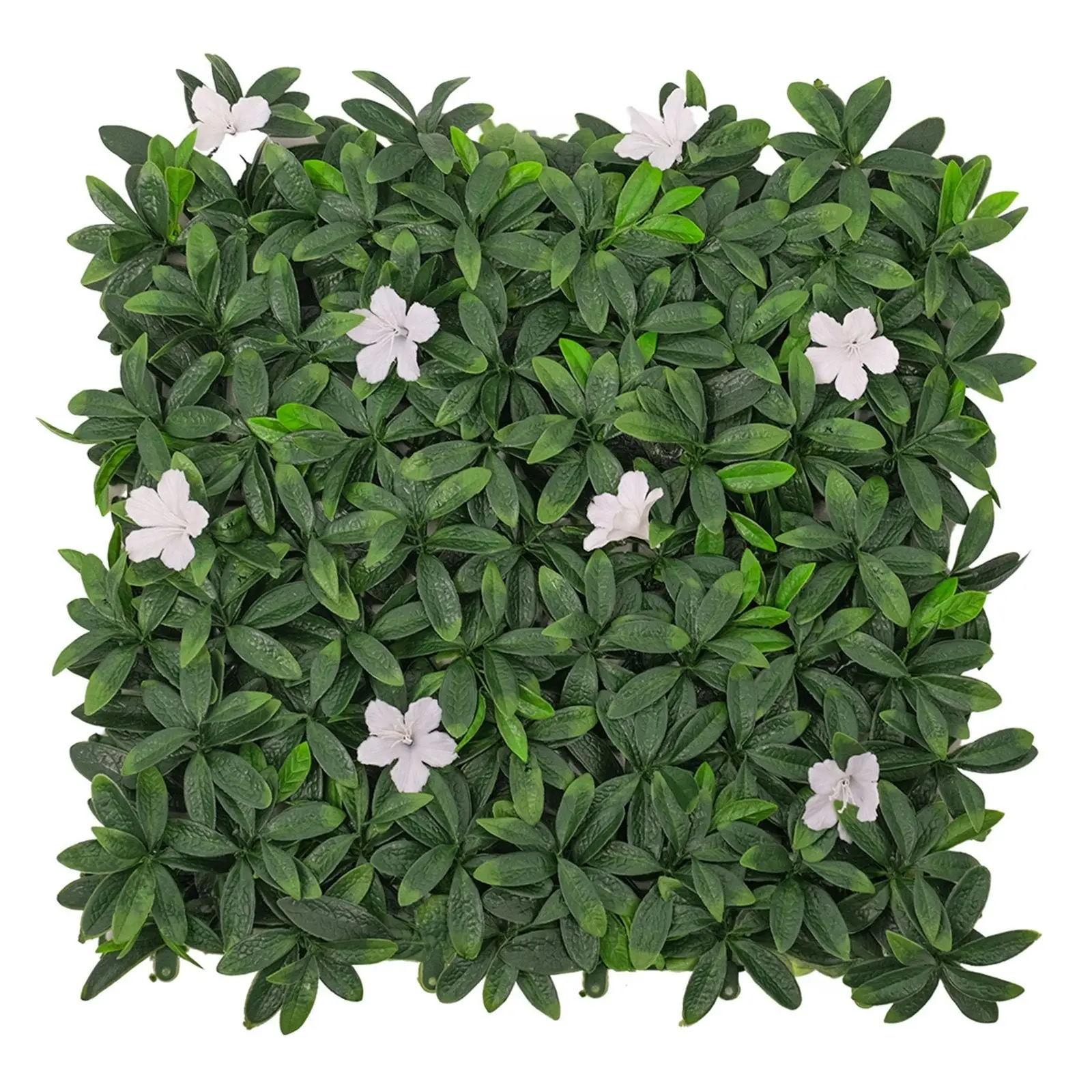 Artificial White Petal Hedge 50x50cm