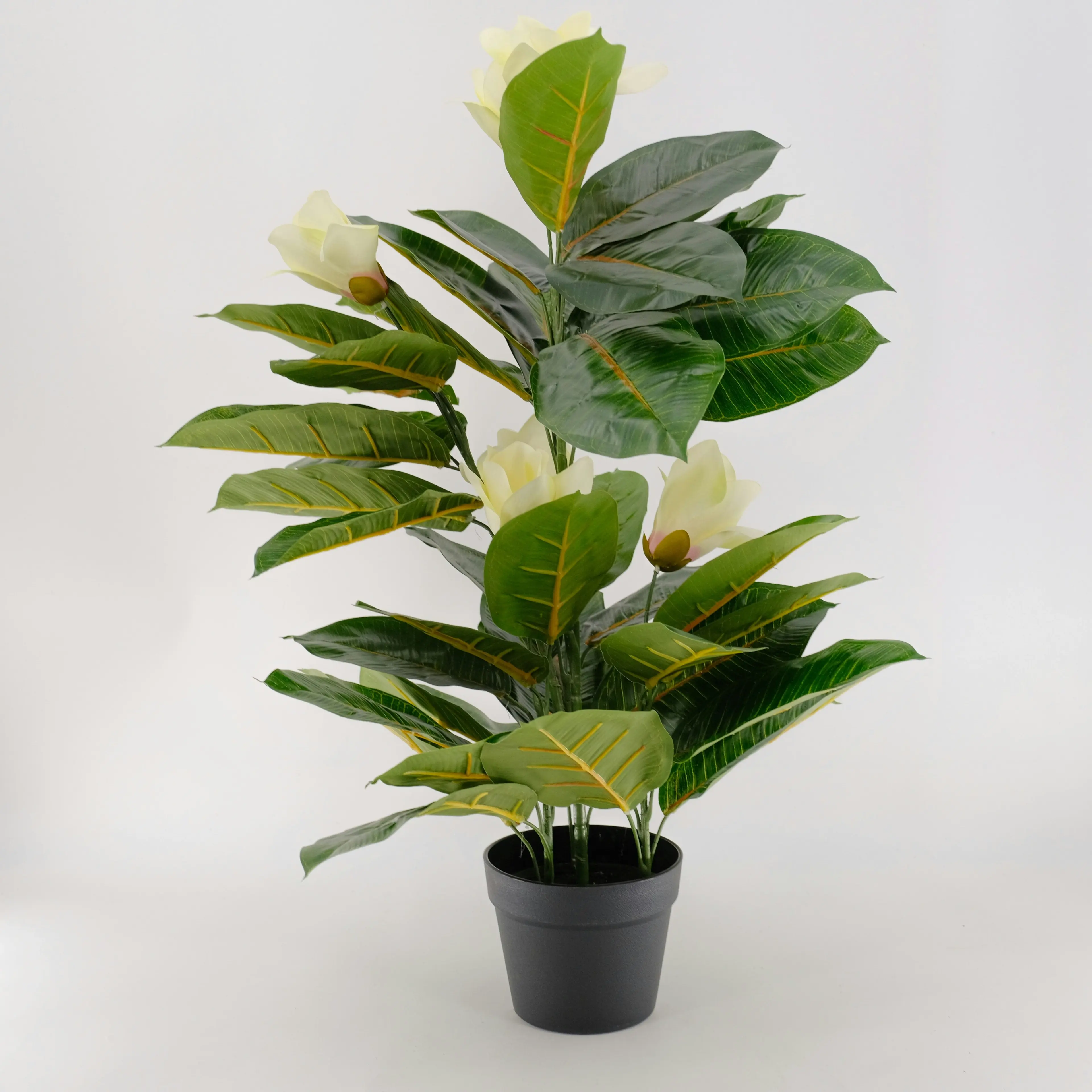 Artificial Potted Magnolia (Yulan) Flower Plant 80cm