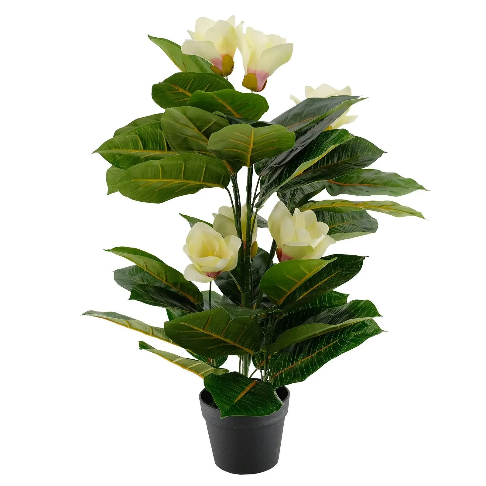 Artificial Potted Magnolia (Yulan) Flower Plant 80cm