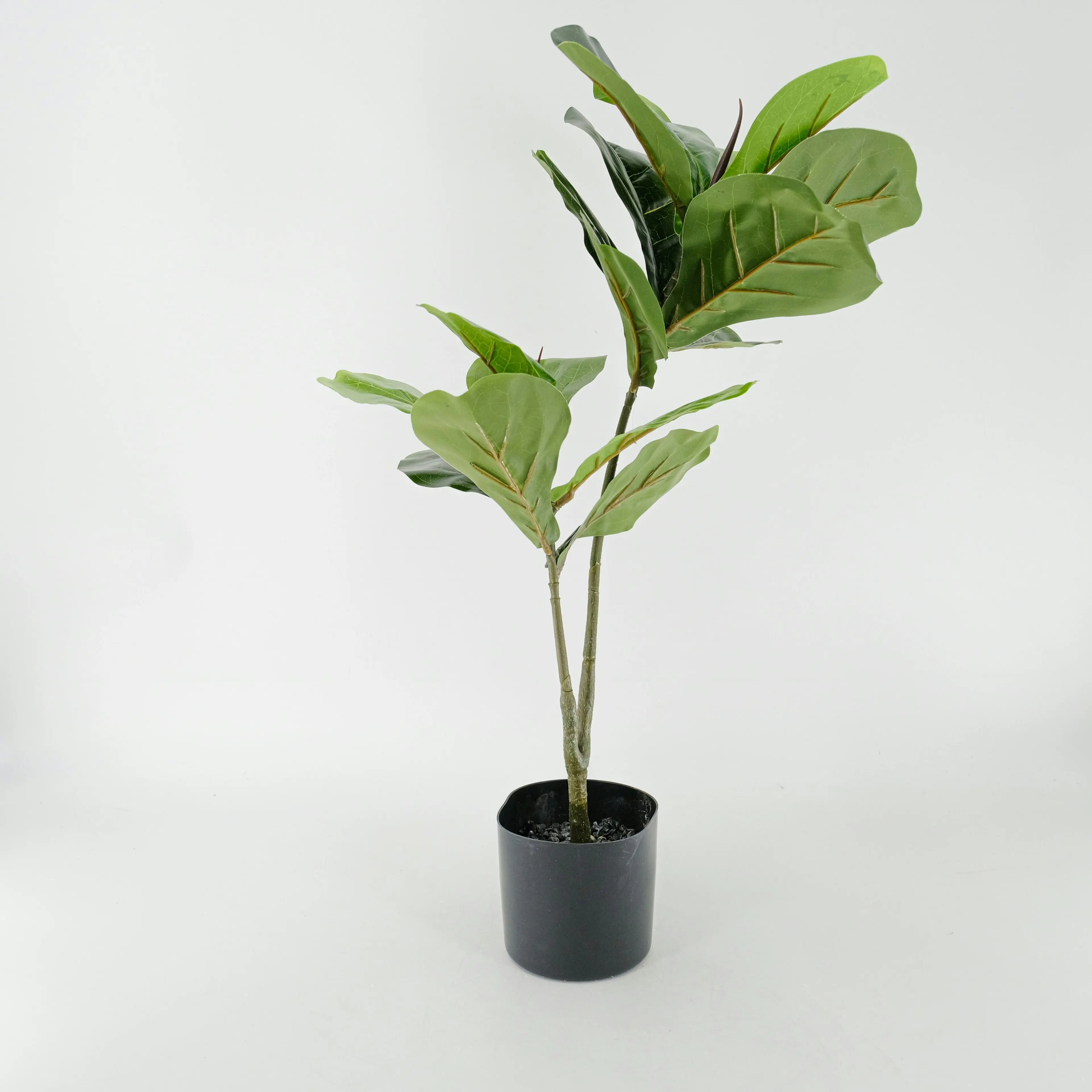 Artificial Twin Fiddle Leaf Fig Plant 70cm