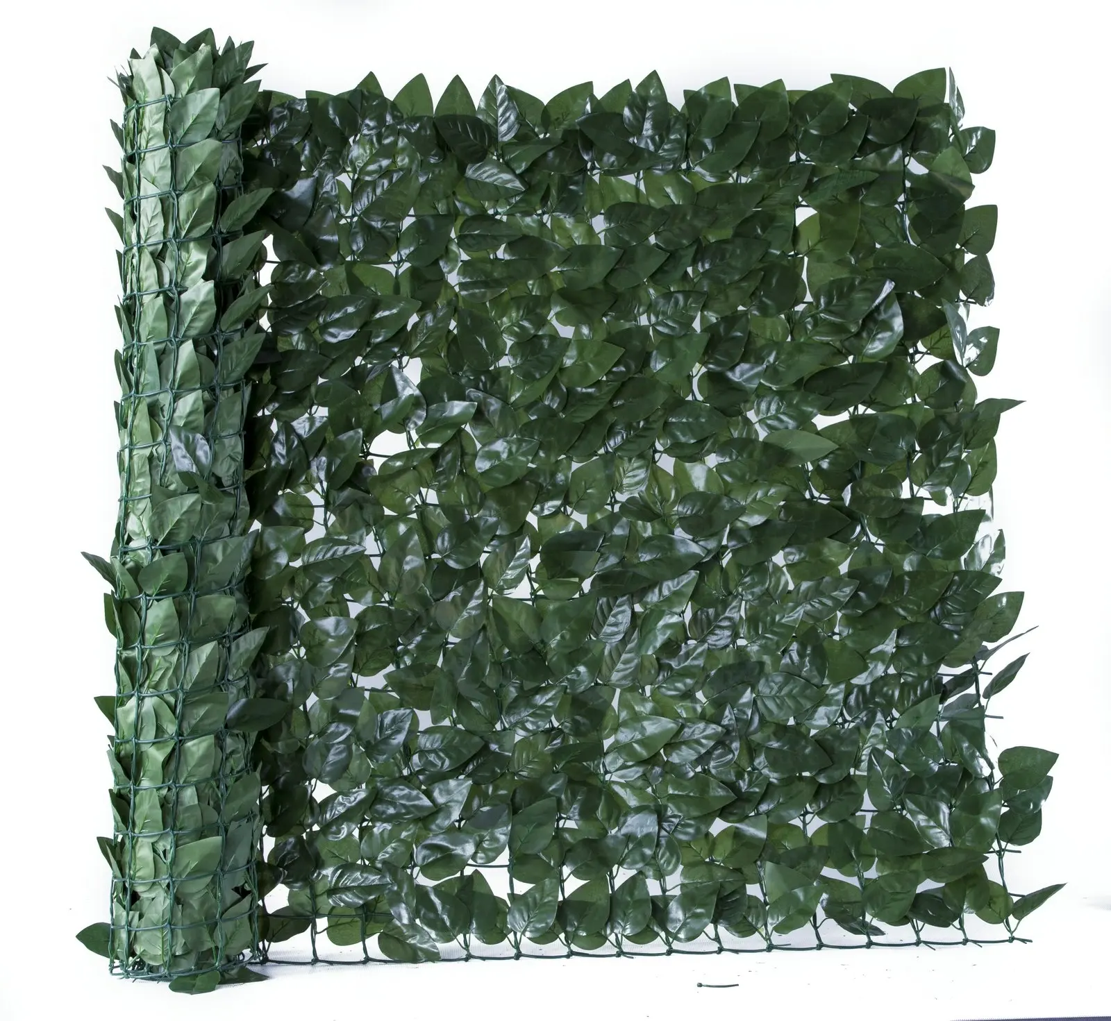 Artificial Dark Green Ivy Hedge Roll 300x100cm