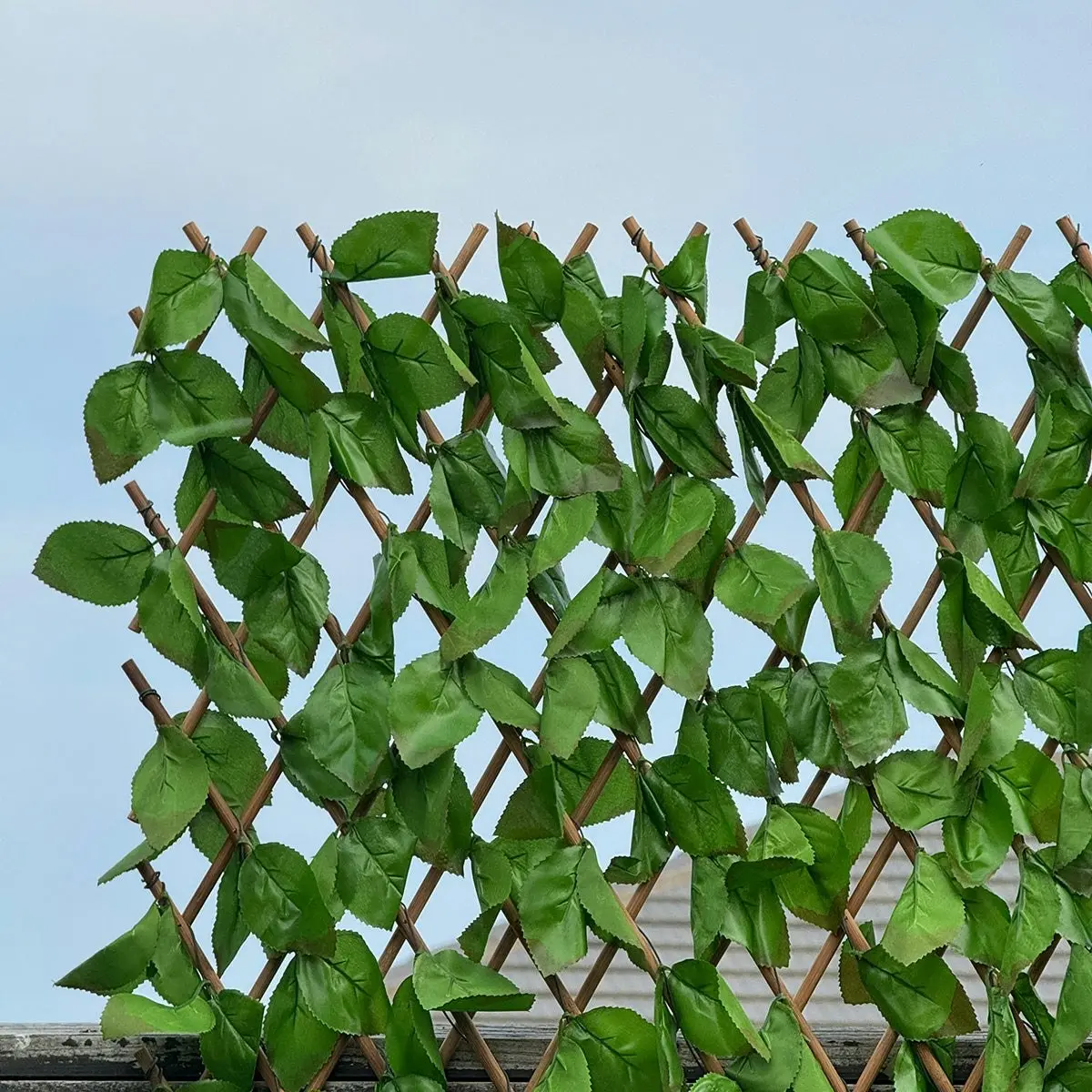 Expanding Trellis - Artificial Ivy leaves Cloth Burnt Outdoor 2 x 1m