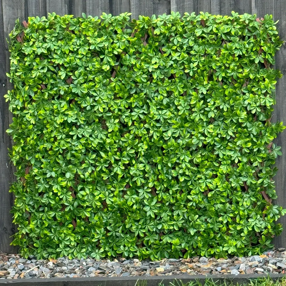 Expanding Trellis - Artificial Barberry leaves Light Green Outdoor 180 x 90cm