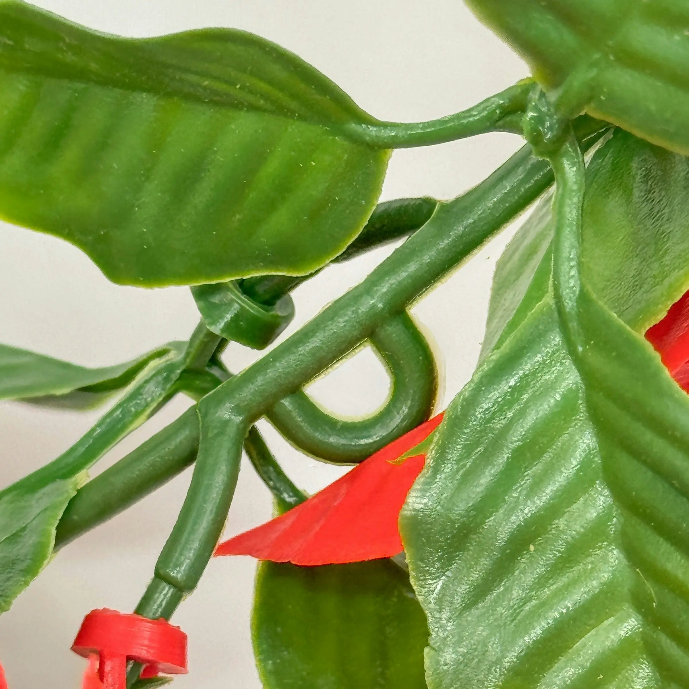 Artificial Garland - Red Poinsettia - 160cm Outdoor