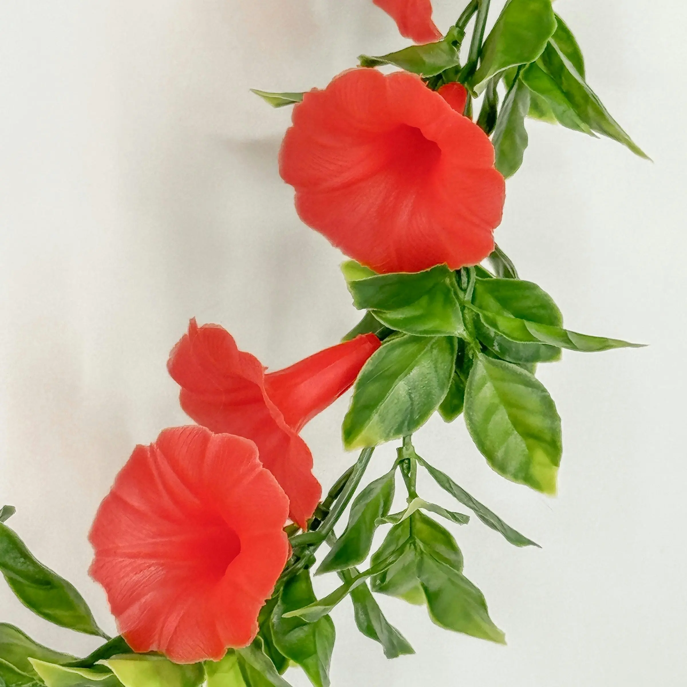 Artificial Garland - Petunia (Morning Glory) - Red 160cm Outdoor