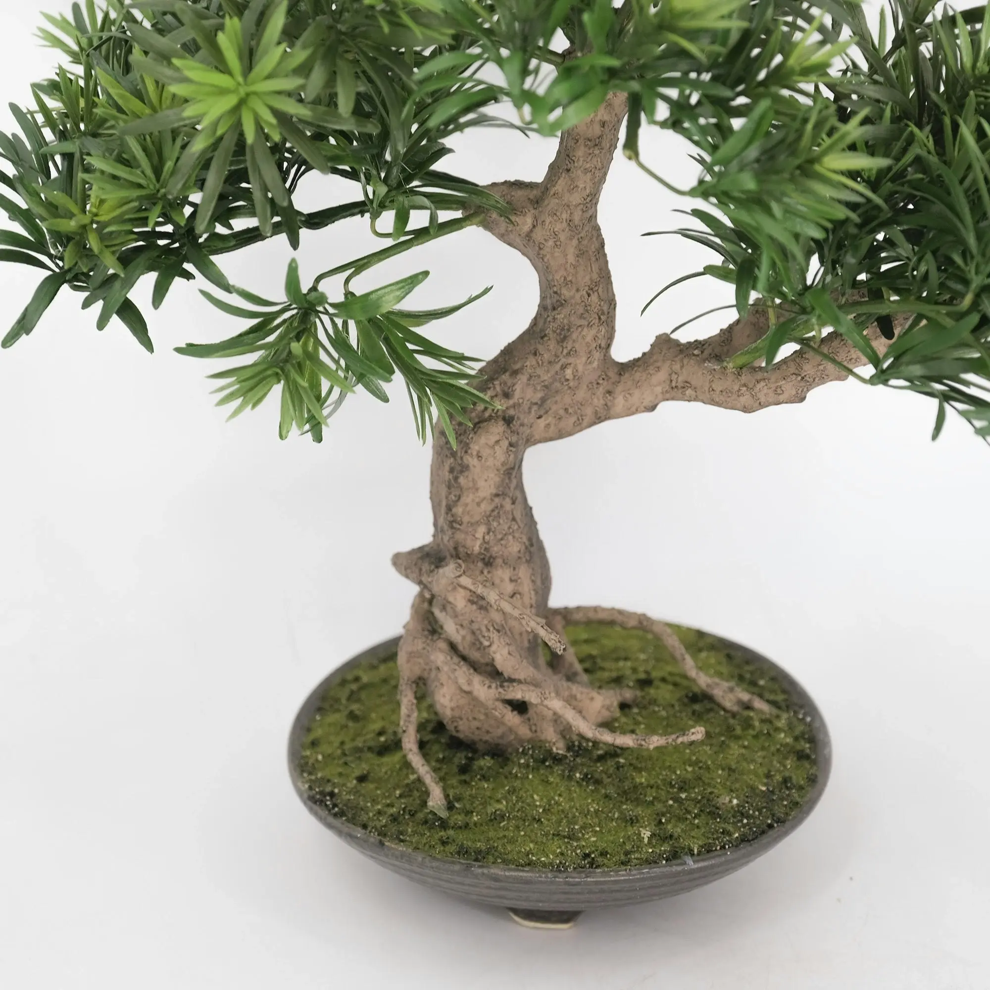 Artificial Plant Buddhist Pine Bonsai - Informal Upright (Moyogi) 45cm