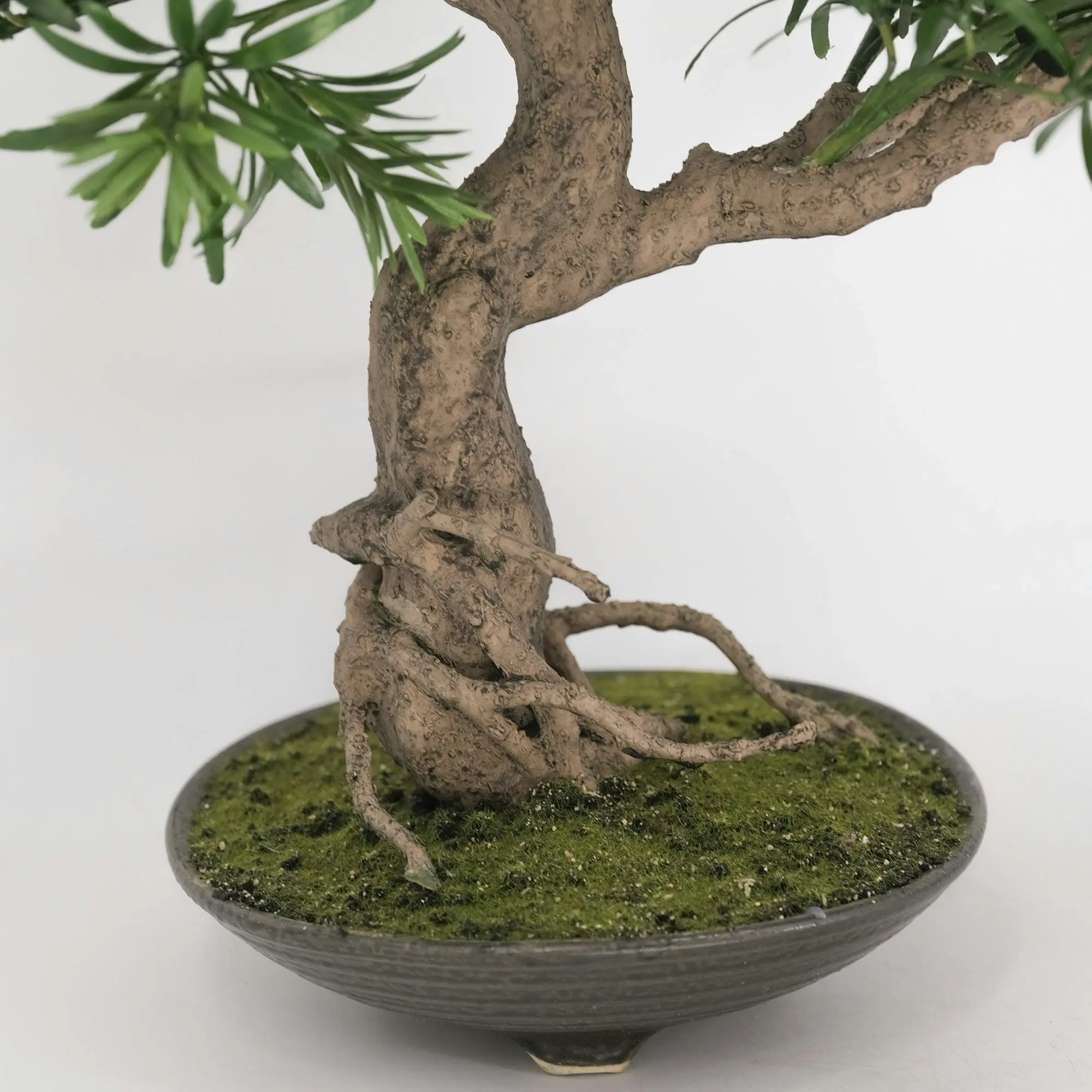 Artificial Plant Buddhist Pine Bonsai - Informal Upright (Moyogi) 45cm