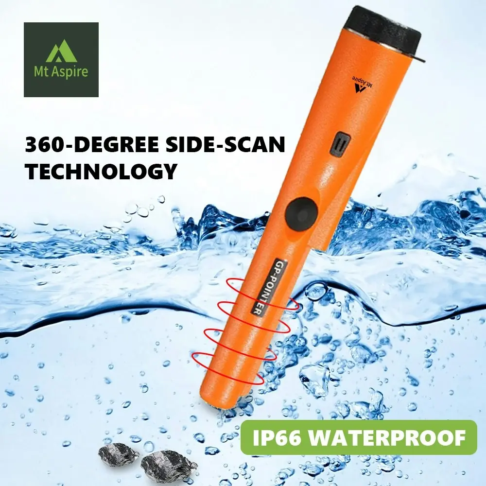 Mt Aspire Metal Detector IP66 Waterproof Pinpointer Handheld  Search Gold Digger Hunter