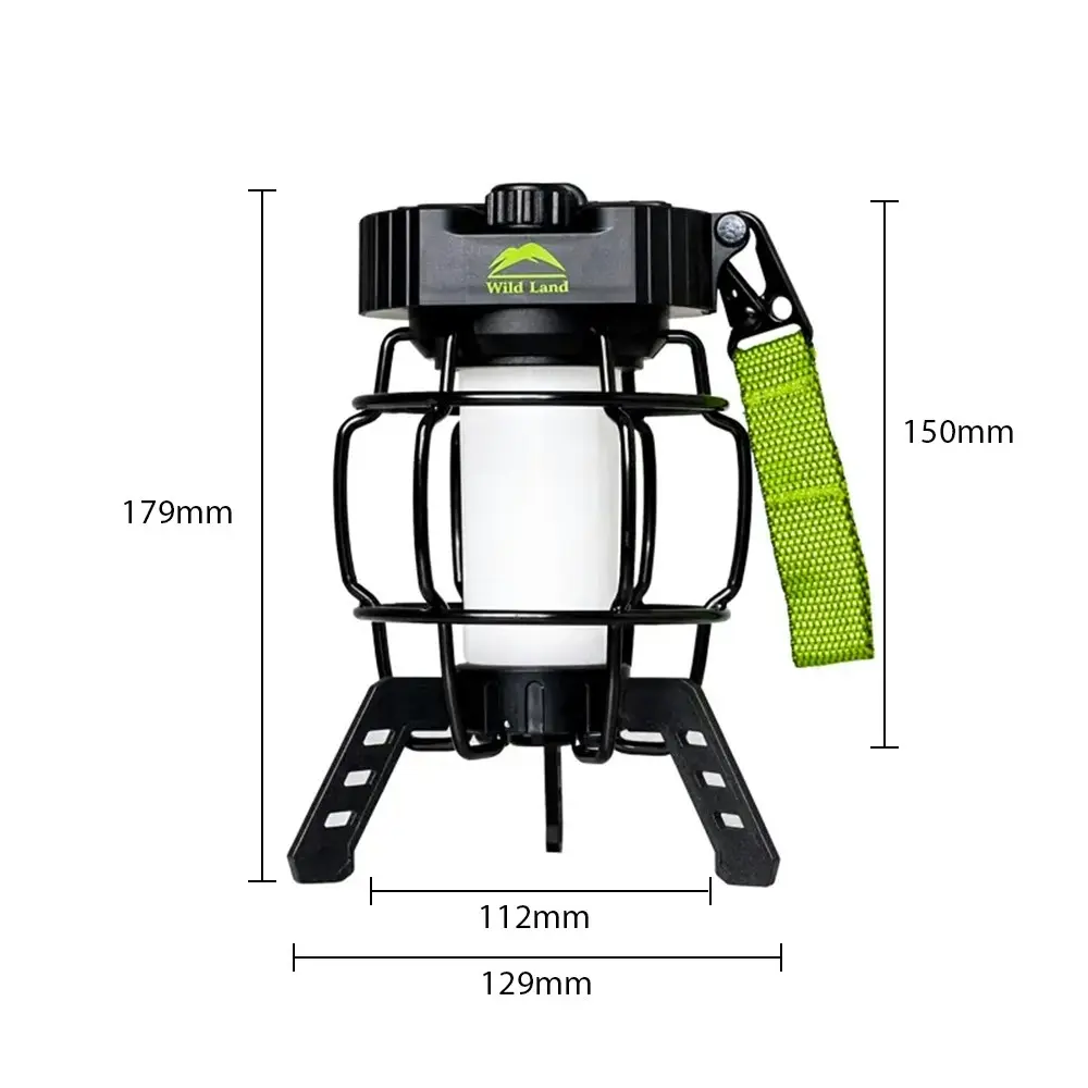 WILDLAND 5200mAh Camping Lantern Outdoor Hiking Light Rechargeable IPX4