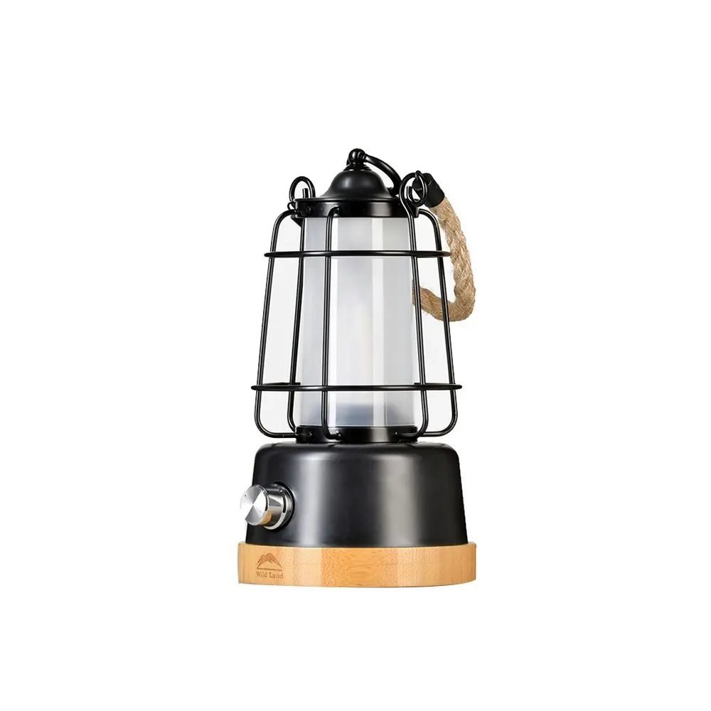 WILDLAND Outdoor Hanging Lantern Waterproof LED Light Rope Handle Camping Garden