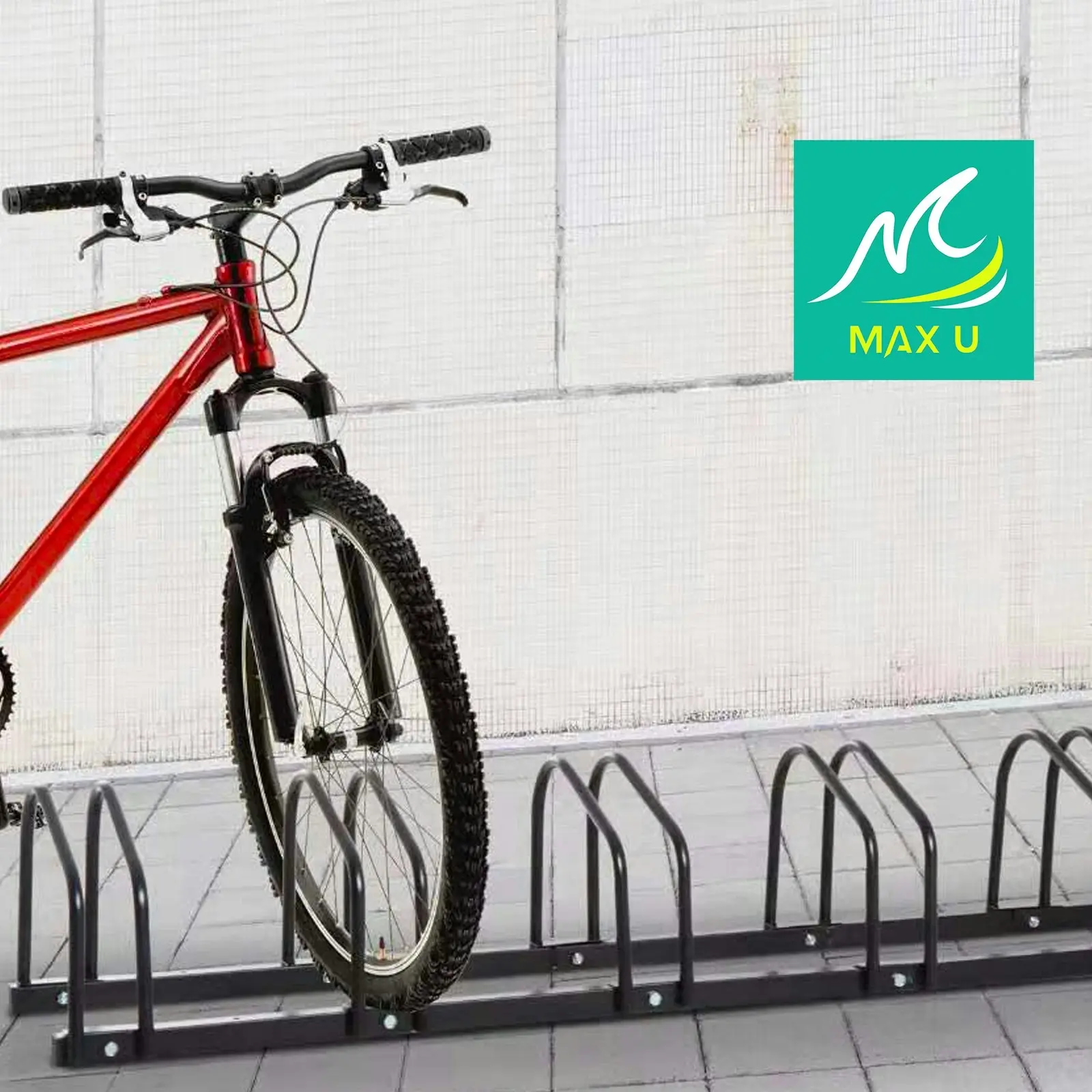 MaxU 1-6 Bikes Stand Bicycle Bike Rack Floor Parking Instant Storage Cycling Portable