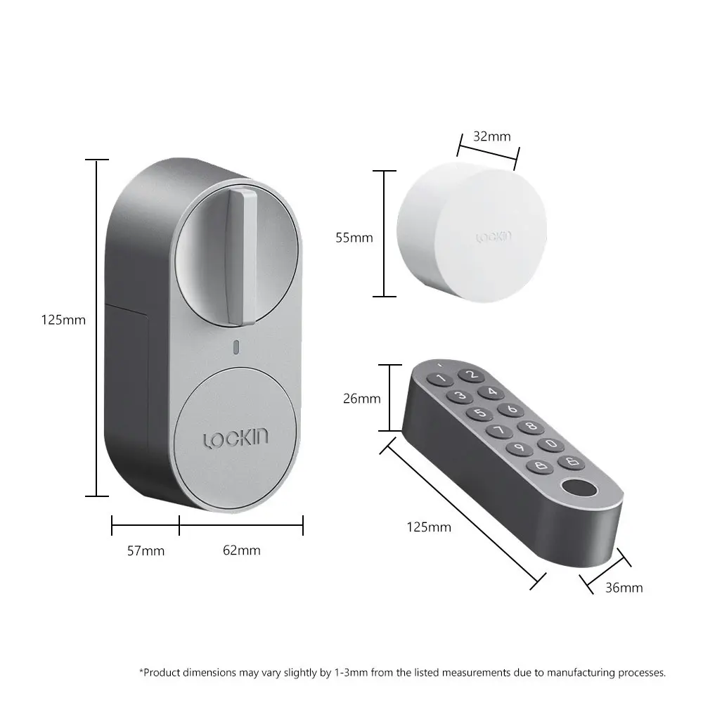 Lockin Smart Door Lock G30 Fingerprint Keyless WiFi App Control for US Cylinder Locks