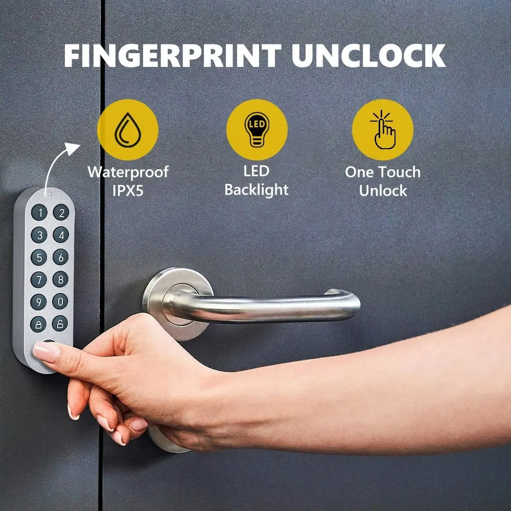 Lockin Smart Door Lock G30 Fingerprint Keyless WiFi App Control for US Cylinder Locks