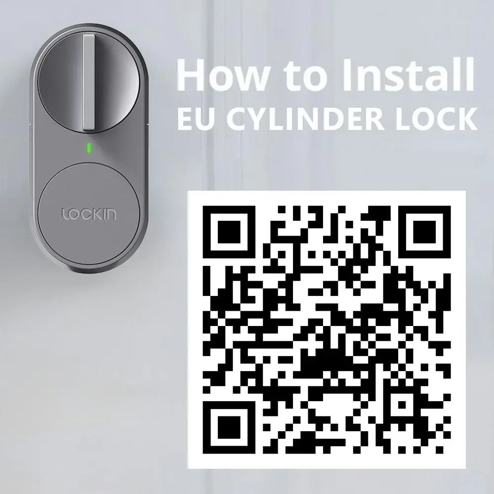 Lockin Smart Door Lock G30 Fingerprint Keyless WiFi App Control for EURO Cylinder Locks