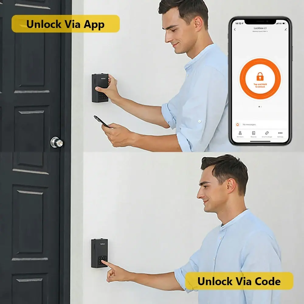 Lockin Key Lock Box L1 Smart Home Security Waterproof App Control AirBnB Host Passcode