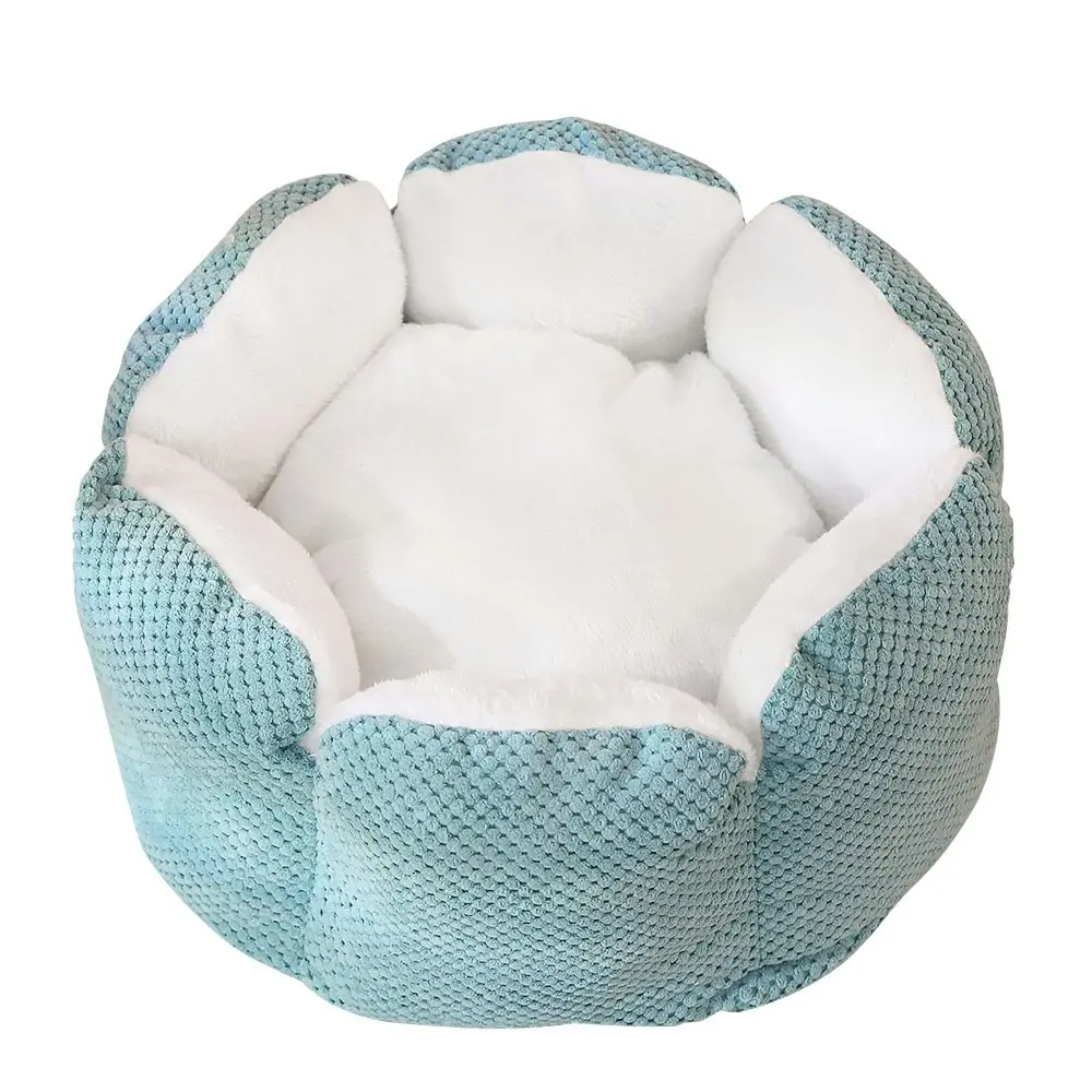 Furbulous Calming Dog Bed Warm Soft Cat Bed Round Comfy Sleeping Nest