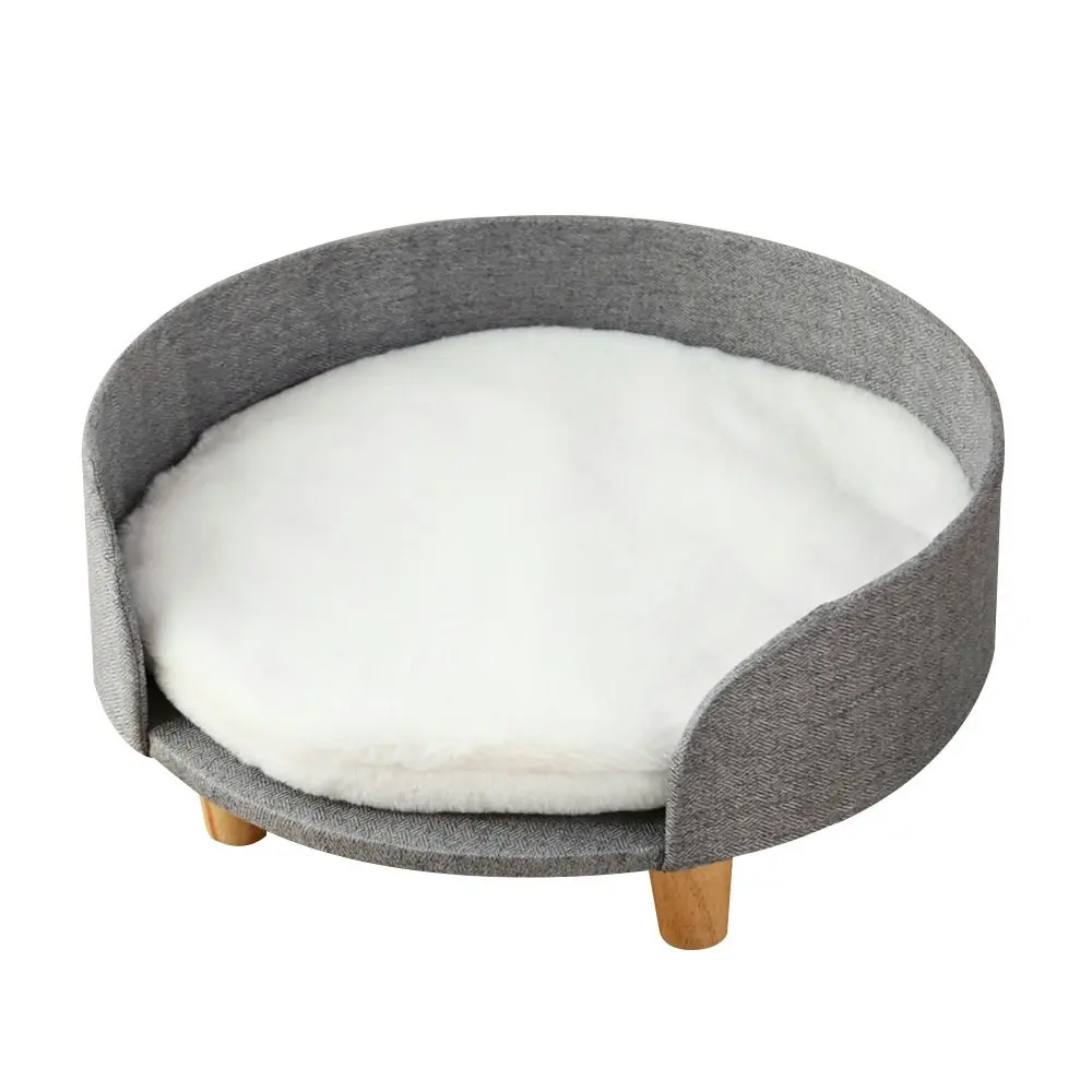 Furbulous Luxury Pet Sofa Bed Round Dog Cat Kitty Puppy Couch Soft Cushion Chair