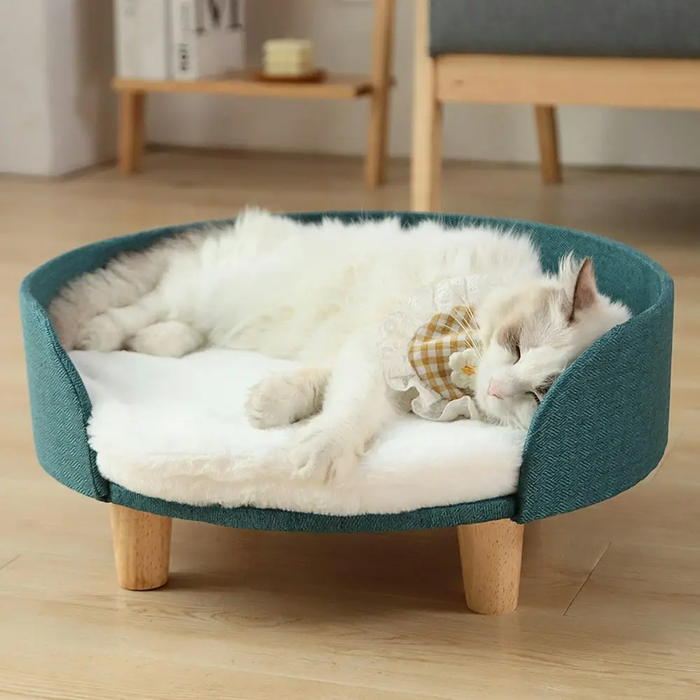 Furbulous Luxury Pet Sofa Bed Round Dog Cat Kitty Puppy Couch Soft Cushion Chair