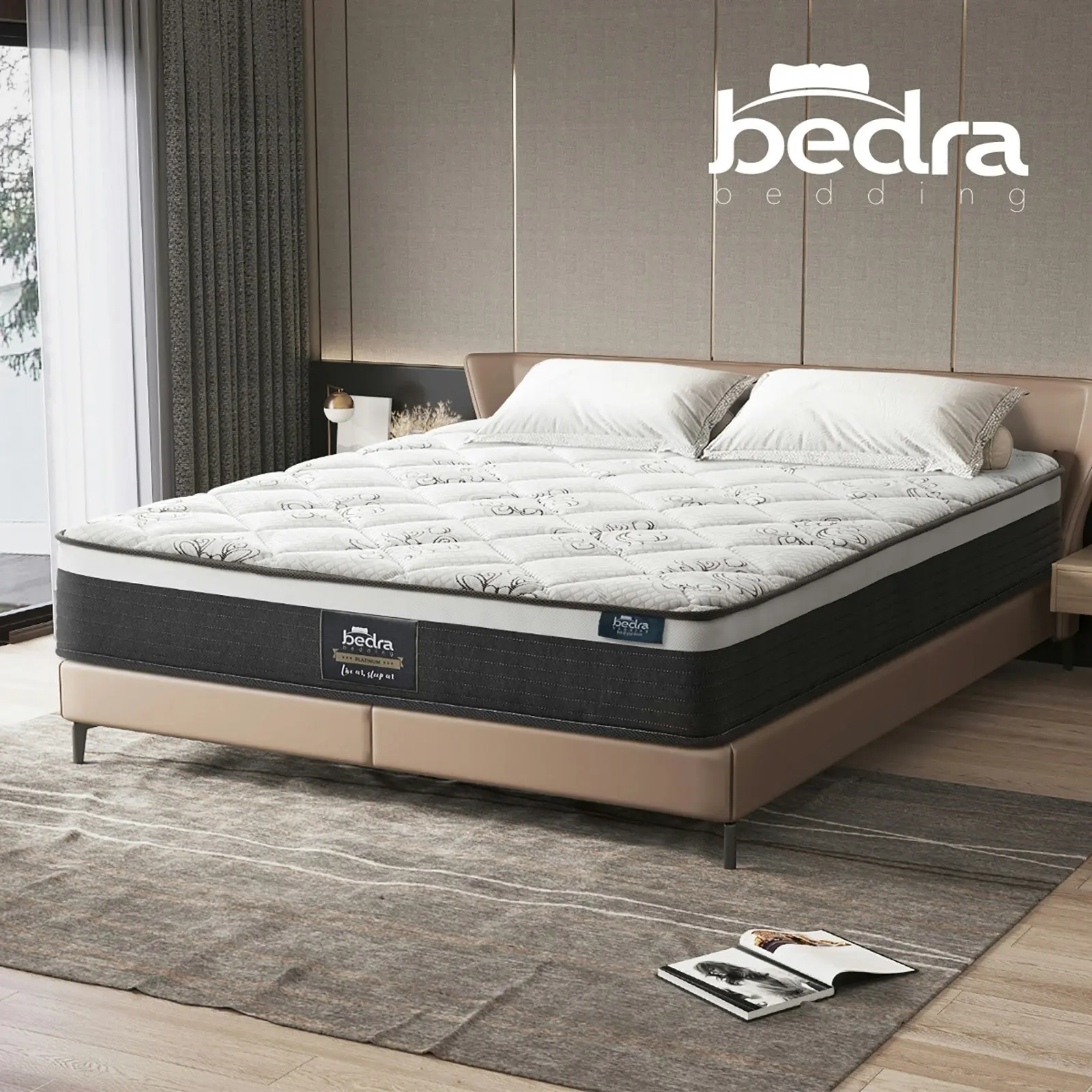 Bedra Double Mattress Luxury Foam Bed Firm Pocket Spring 30cm