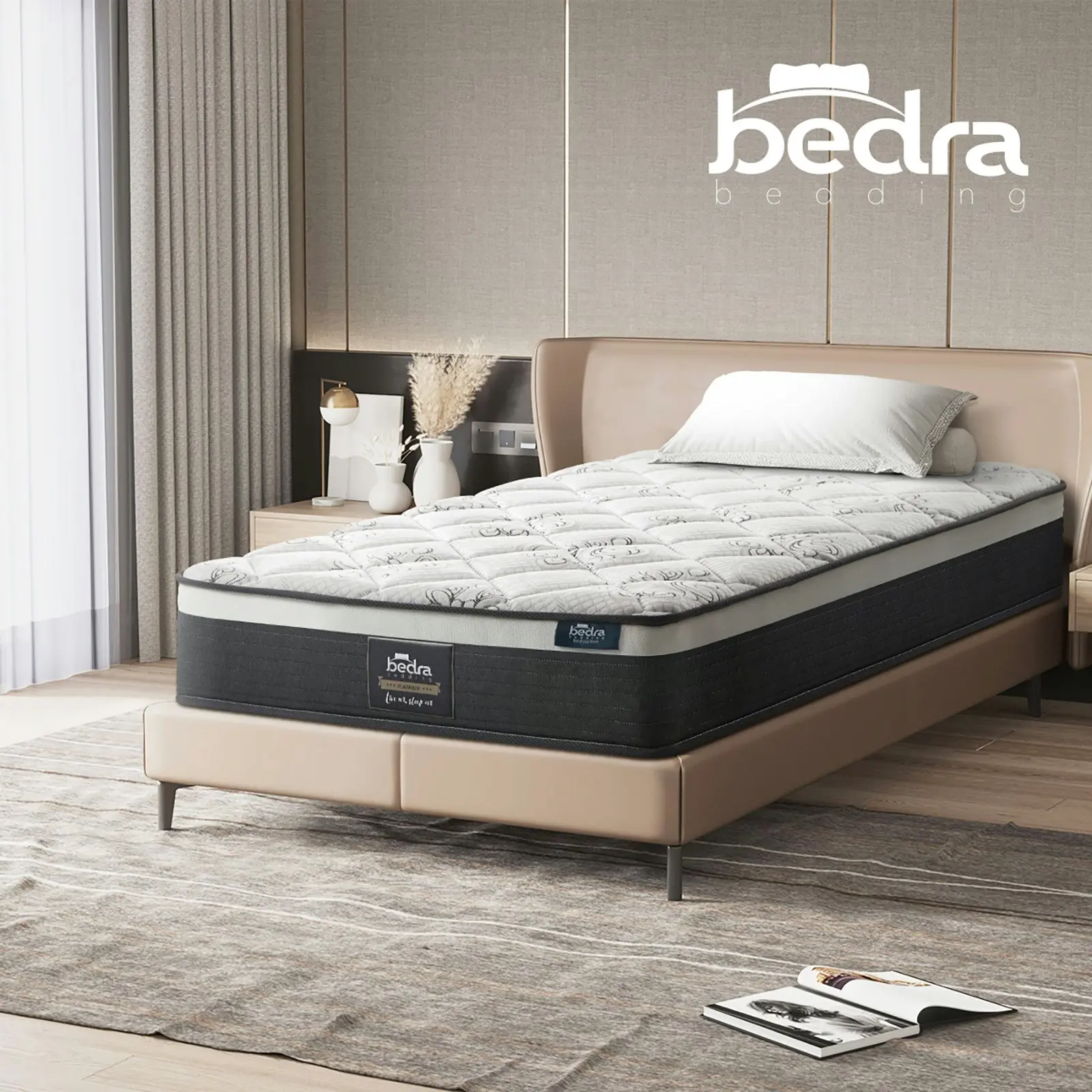 Bedra Single Mattress Luxury Foam Bed Firm Pocket Spring 30cm