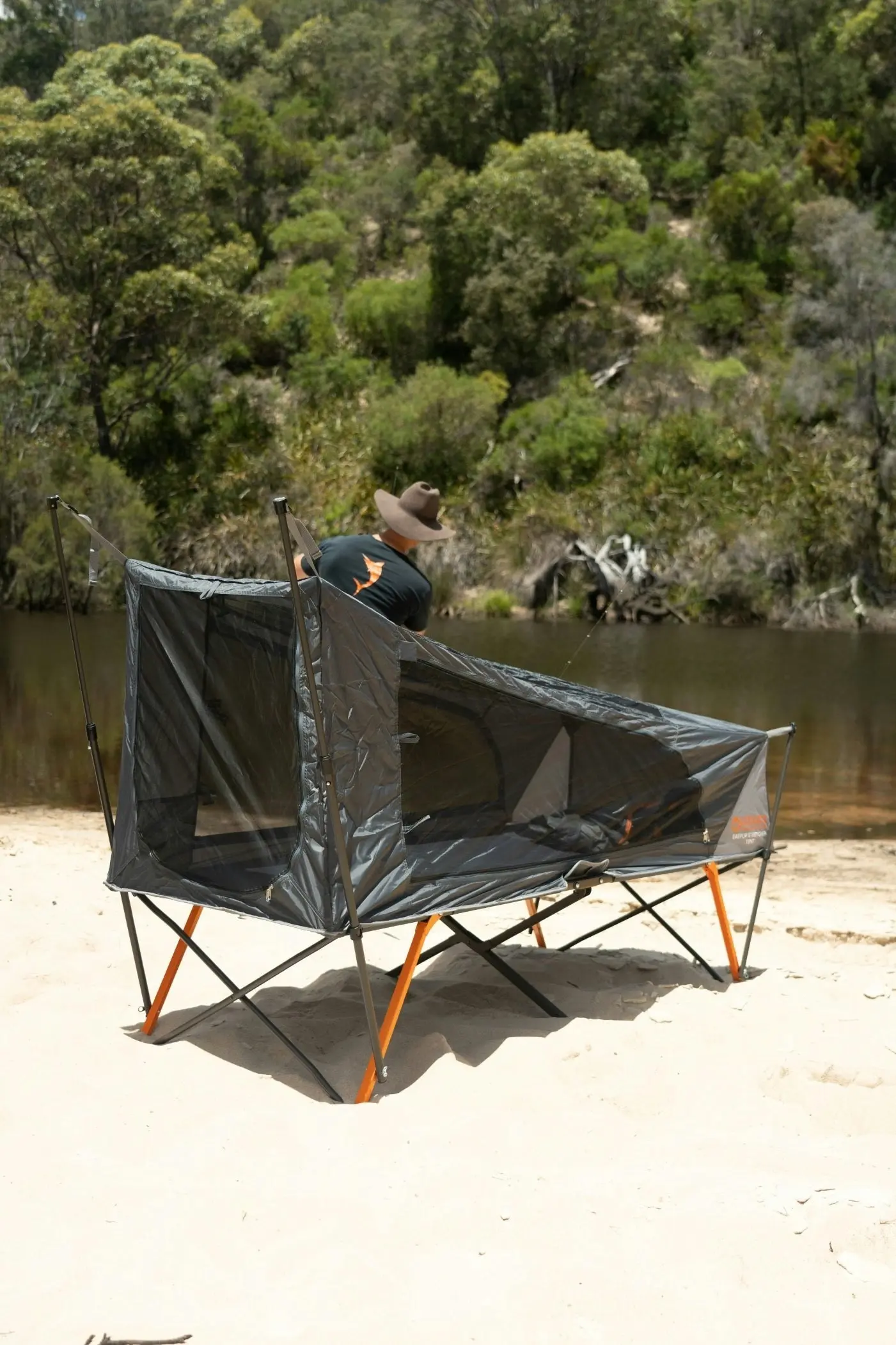 Wildtrak™ Easy Up Single Stretcher Tent for Amazing Camping Adventures (Easy 30 Second Folding Setup)