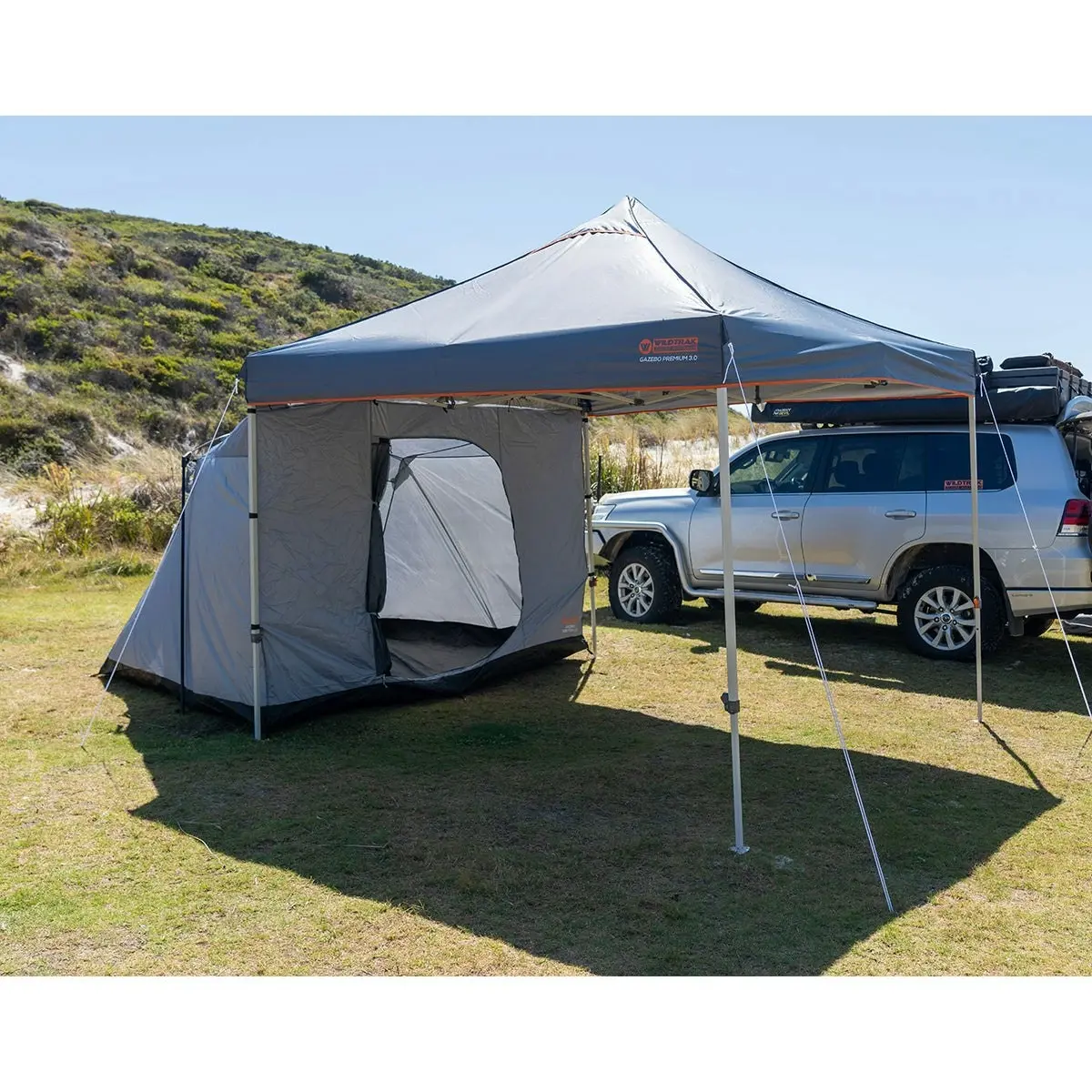 3M Gazebo Side Tent  - UNIVERSAL FITS MOST GAZEBOS - UV Coated Waterproof Mesh and Windows